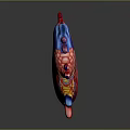 Anatomically Detailed 3D Rendered Human Heart Model With Colorful Vascular Structures