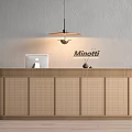 Quiet Front Desk Quiet Wind Service 3d model