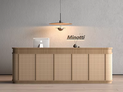 Quiet Front Desk Quiet Wind Service 3d model