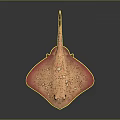 Pink Flat Body Fish Decorative Ornament With Spots And Long Slender Tail For Home Decor