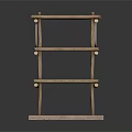Wooden Multi Level Pet Habitat Structure With Square Base For Small Animals 3d model