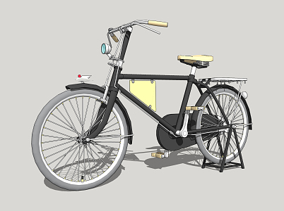 Old Bicycle Modern Bicycle 3d model