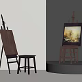 Modern easel 3d model