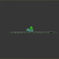 Iconic Pokemon Bulbasaur Green with Red Eyes and Bulb on Back Standing on Grass Field