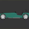 Shiny Teal Convertible Car With Silver Wheels Black Frame On Dark Background Reflection