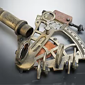 modern radio six-element instrument 3d model