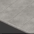 Patio Garden Grey Stone Slab Floor Design With Neatly Arranged Pattern 3d model