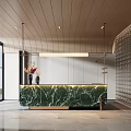 Modern Front Desk 3d model