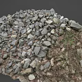 Stone Pile Building Material Pebbles Stone Block Rock Material Scanning Stone 3d model
