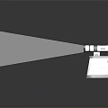 Modern projector slide projector equipment 3d model