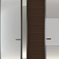 Elegant Modern Sliding Interior Doors Design With Glass Panels And Wooden Frames