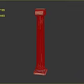 European Roman Column Stone Column Stone Column Old Stone Column 3d model