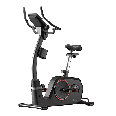 Professional Stationary Bike Fitness Equipment With Digital Display And Ergonomic Seat 3d model