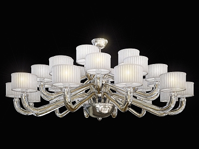 Vintage Chandelier Alexandria Baroque and Tosso Chandelier 3d model