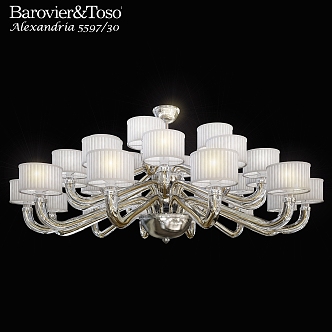 Vintage Chandelier Alexandria Baroque and Tosso Chandelier 3d model