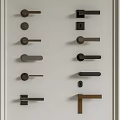 Modern handle hardware door handle 3d model
