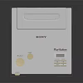 Sony PlayStation Classic White Console With Retro Design And Control Buttons 3d model