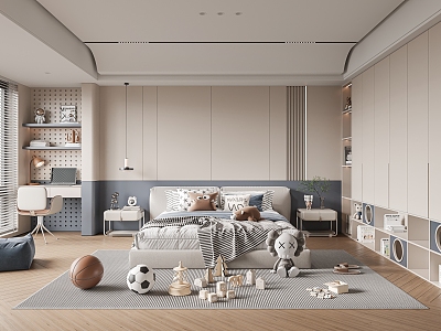 Modern Children's Room Boys Children's Room 3d model