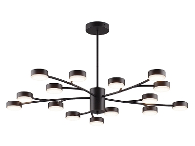 Modern minimalist chandelier 3d model