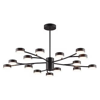 Modern minimalist chandelier 3d model