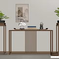 New Chinese-style Duanjing Strip Case 3d model