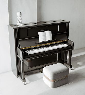 Modern Piano 3d model