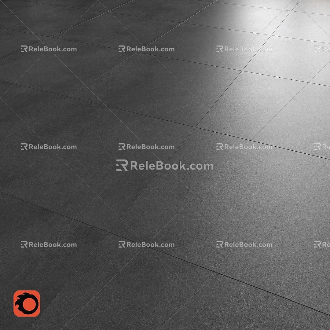 Modern Other Concrete Floor Tiles Anthracite Anthracite Floor Tiles 3d model