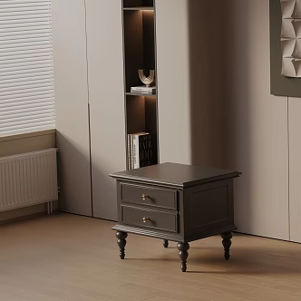 Modern Bedside Cabinet 3d model