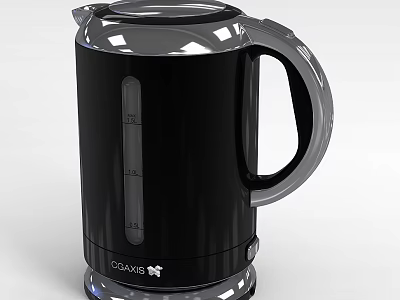 Black Cecotec Electric Kettle With Water Level Indicator And Modern Design 3d model
