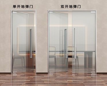 Glass door combination glass double door glass single door glass door entrance door glass door office glass door 3d model