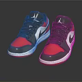 Trendy Basketball Shoes With Gray Upper Pink Accents Black Laces White Soles And Jumpman Logo