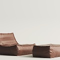 Modern Leather Lazy Sofa 3d model