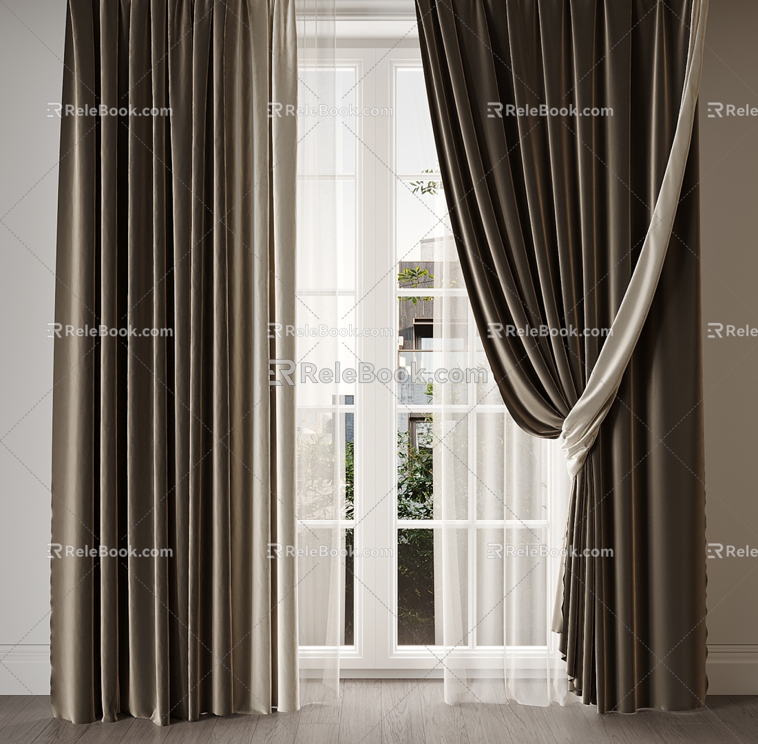 home curtain 3d model