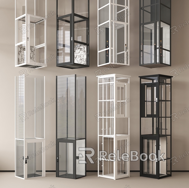 Modern Staircase Elevator Home Elevator Elevator Landscape Elevator Sightseeing Elevator model