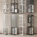Modern Elevator Designs With Glass Enclosures Metal Frames And Various Color Finishes