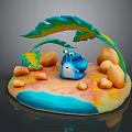 Snail Cartoon Snail Small Snail Reptile Cold Blooded Animal Reptile 3d model
