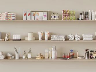 bath products skin care products 3d model