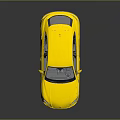 Yellow Luxury SUV Car With Streamlined Exterior Sporty Alloy Wheels And Glossy Reflection