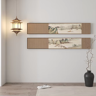 Song Dynasty Aesthetic Hanging Paintings 3d model