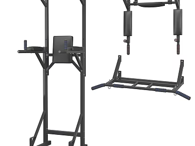 Heavy Duty Adjustable Home Gym Equipment With Squat Rack And Lifting Platform 3d model