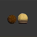 Chocolate Balls With Golden Wrapper And Nutty Crunchy Surface Design 3d model