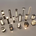 Various Stylish Outdoor Lights With Modern Designs Different Shapes And Illumination Effects