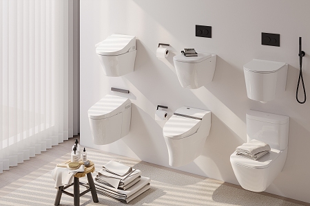 Modern toilet 3d model