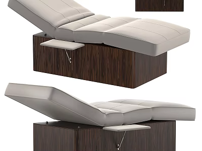 Stylish Modern Bar Stools With Dark Wood Base And Light Padded Seats Design 3d model