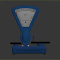 Blue Mechanical Balance With Dual Pans And Calibration Scale For Laboratory Precision Weighing