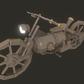 Modern Steampunk Car 3d model