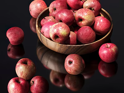Modern Apple Ornaments Restaurant Ornaments 3d model