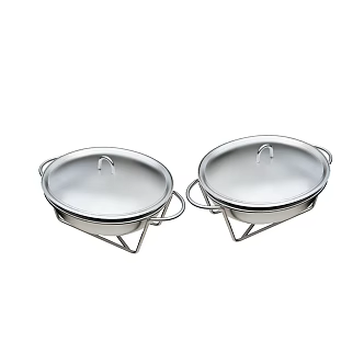 Modern Pots Pan Cookware Soup Pot 3d model