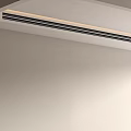 Modern Recessed Air Conditioner Vent on Ceiling with LED Strip Light Design