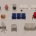 Different Styles Of Modern Office Chairs With Ergonomic Designs And Comfortable Backrests